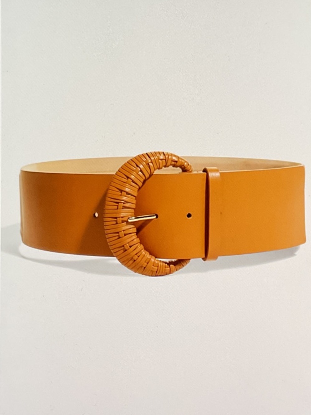 Lafayette 148 New York Napa Leather Wrapped Buckle Belt